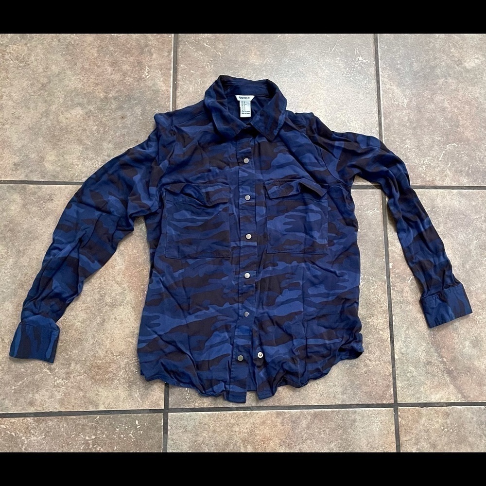 Blue Camouflage Shirt - Picture 2 of 4